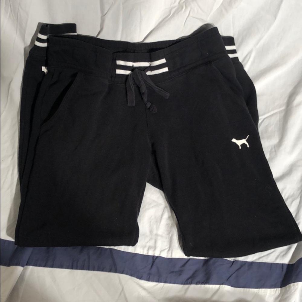 Black VS Pink sweatpants joggers